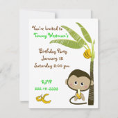 Invitation à l'anniversaire du singe (Devant)