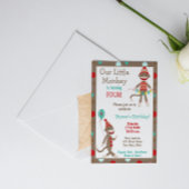 Invitation à l'anniversaire du singe de Sock