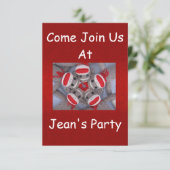 Invitation à l'anniversaire du singe de Sock (Debout devant)