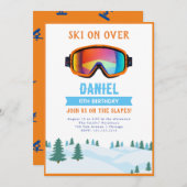 Invitation à l'anniversaire du snowboard (Devant / Derrière)