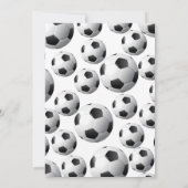 Invitation à l'anniversaire du soccer vert (Dos)