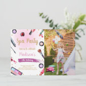 Invitation à l'anniversaire du Spa avec photo (Debout devant)