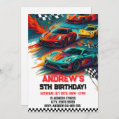 Invitation à l'anniversaire du sport automobile de (Devant / Derrière)