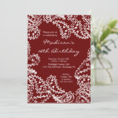 Invitation à l'anniversaire du Sweet sixteen Paisl (Debout devant)