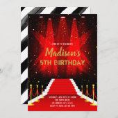 Invitation à l'anniversaire du tapis rouge (Devant / Derrière)