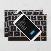 Invitation à l'anniversaire du téléphone portable (Devant / Derrière)