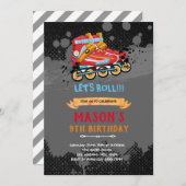 Invitation à l'anniversaire du thème de la roulett (Devant / Derrière)