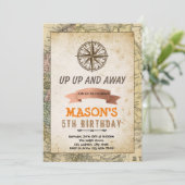 Invitation à l'anniversaire du thème de l'aventure (Debout devant)