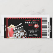 invitation à l'anniversaire du thème du film (Devant)