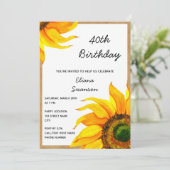 Invitation à l'anniversaire du tournesol (Debout devant)