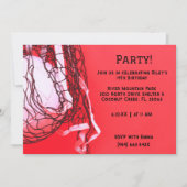 Invitation à l'anniversaire du volleyball rouge (Devant)