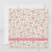 Invitation à l'anniversaire d'un adulte floral géa (Dos)