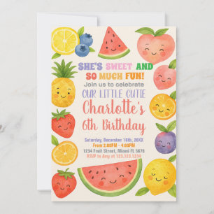 Invitation à l'anniversaire d'un éclat tropical