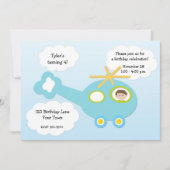 Invitation à l'anniversaire d'un hélicoptère (Devant)