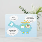 Invitation à l'anniversaire d'un hélicoptère (Debout devant)