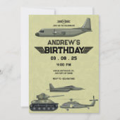 Invitation à l'anniversaire d'un Hercules militair (Devant)