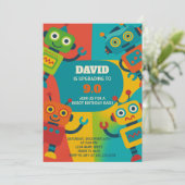 Invitation à l'anniversaire d'un robot (Debout devant)