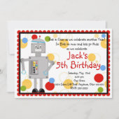 Invitation à l'anniversaire d'un robot (Devant)