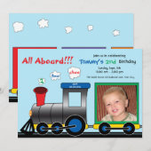 Invitation à l'anniversaire d'un train photographi (Devant / Derrière)