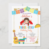 Invitation à l'anniversaire d'une fille mexicaine  (Devant)