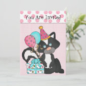 Invitation à l'anniversaire d'une fille sur mesure (Debout devant)