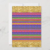 Invitation à l'anniversaire d'une fillette mexicai (Dos)