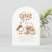 Invitation à l'anniversaire d'une oie bête (Debout devant)