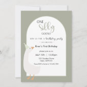 Invitation à l'anniversaire d'une oie bête (Devant)