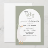 Invitation à l'anniversaire d'une oie bête (Devant / Derrière)