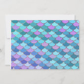 Invitation à l'anniversaire d'une sirène d'argent  (Dos)