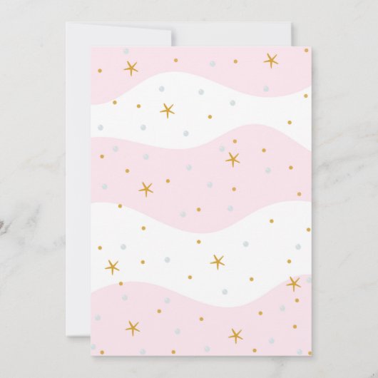 Invitation à l'anniversaire d'une sirène rose avec (Dos)