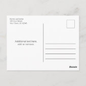 Invitation à l'anniversaire minimaliste du Mariage (Dos)