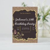 Invitation à l'anniversaire poster de animal (Debout devant)