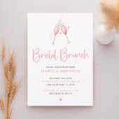 Invitation à l'aquarelle de Brunch nuptiale