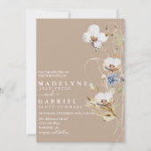 Invitation à l'aquarelle de fleur sauvage (Devant)