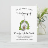 Invitation à l'aquarelle de l'église traditionnell (Debout devant)