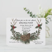 Invitation à l'aquarelle de Noël (Debout devant)