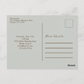 Invitation à l'aquarelle du Baby shower Eucalyptus (Dos)