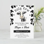 Invitation à l'aquarelle du Baby shower Saint-Vach (Debout devant)