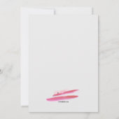 Invitation à l'aquarelle du Cocktail Party (Dos)