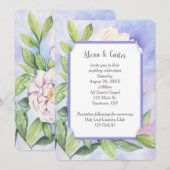 Invitation à l'aquarelle florale (Devant / Derrière)