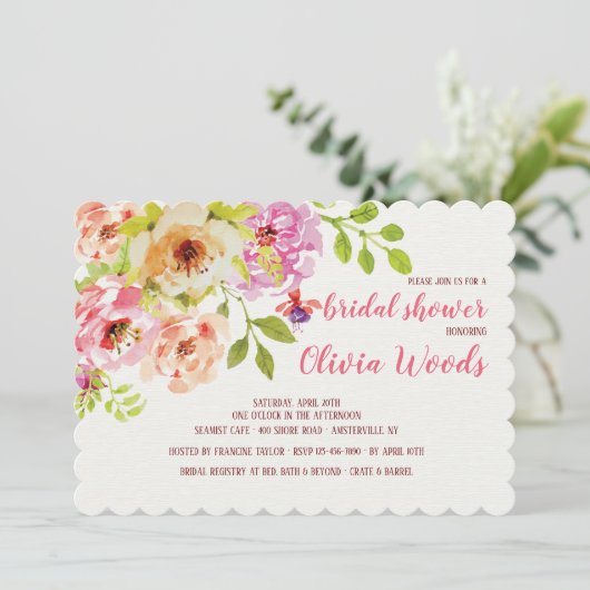 Invitation à l'aquarelle florale #1 (Debout devant)