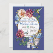 Invitation à l'aquarelle florale de l'époque victo (Devant)