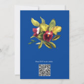 Invitation à l'aquarelle florale de l'époque victo (Dos)