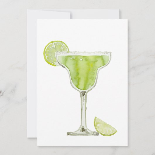 Invitation à l'aquarelle Margarita (Devant)