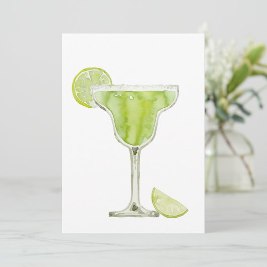 Invitation à l'aquarelle Margarita (Debout devant)