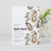 Invitation à l'aquarelle Oyster Roast (Debout devant)