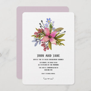 Invitation à l'aquarelle Purple Hues