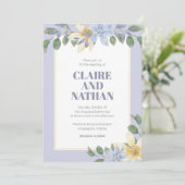 Invitation à l'aquarelle violette (Debout devant)