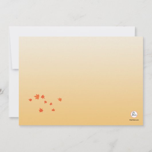 Invitation à l'arbre d'automne (Dos)